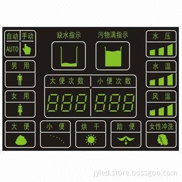 7-segment LED display for sanitary appliances, ultra bright LED display for water closet